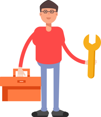 İnek Çocuk Karakteri Çizgi Film Çizimi