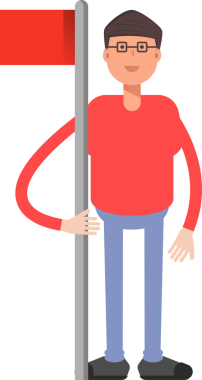 İnek Çocuk Karakteri Çizgi Film Çizimi