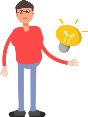 İnek Çocuk Karakteri Çizgi Film Çizimi