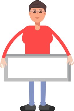 İnek Çocuk Karakteri Çizgi Film Çizimi