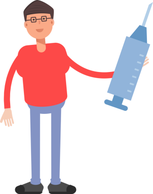 İnek Çocuk Karakteri Çizgi Film Çizimi