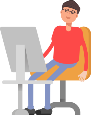 İnek Çocuk Karakteri Çizgi Film Çizimi