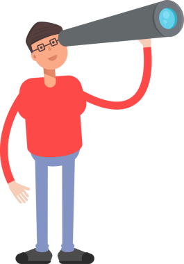 İnek Çocuk Karakteri Çizgi Film Çizimi