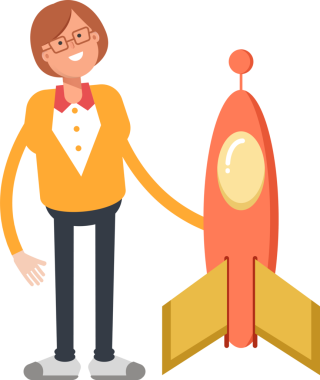 Ofis Kadını Karakteri ve Roketi