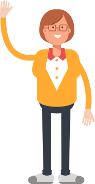 Ofis Kadını Karakteri Selamlaması