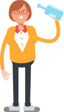 Ofis Kadını Karakteri Bira İçiyor