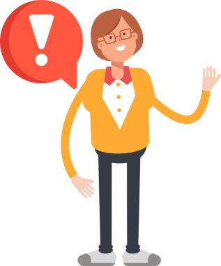 Ofis Kadını Karakteri ve Hata İşareti