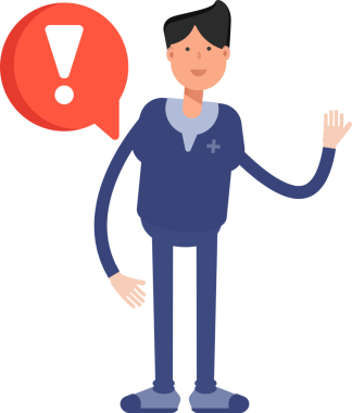 Erkek Doktor Karakteri ve Hata İşareti