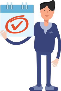 Erkek Doktor Karakteri ve İşaretleme İşareti