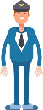 Postacı Karakteri Ayakta Duran Clipart