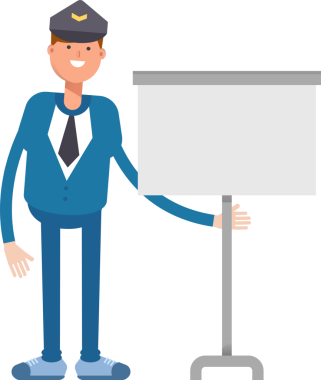 Postacı Karakteri Sunar Whiteboard