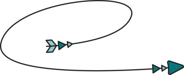 Doodle Dekoratif Ok Çizimi