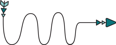 Doodle Dekoratif Ok Çizimi