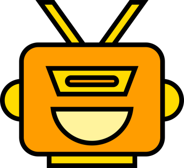 Çizgi Robot Karakteri Simgesi