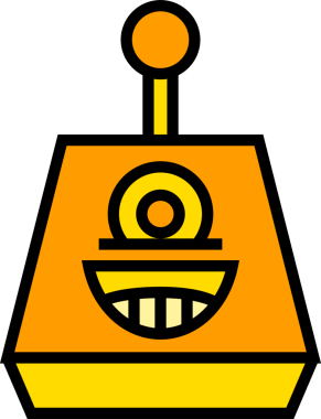 Çizgi Robot Karakteri Simgesi