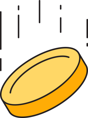 Düşen Para Simgesi Clipart