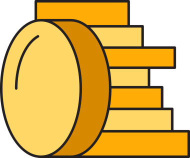 Madeni Para Yığını Simgesi Clipart