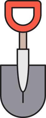 Kürek Aracı Simgesi Clipart