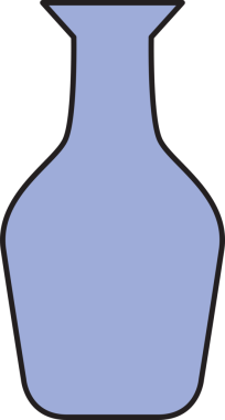 Kavanoz ve Vazo Simgesi İllüstrasyonu