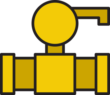 Valf Durdurma ve Boru Hattı Simgesi