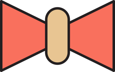 Pembe Dekoratif Papyon Çizimi