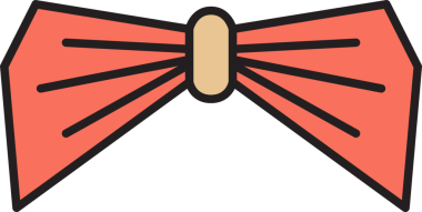 Pembe Dekoratif Papyon Çizimi