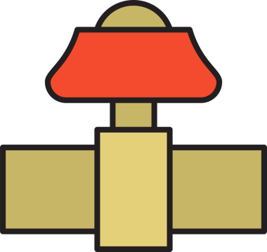 Valf Durdurma ve Boru Hattı Simgesi