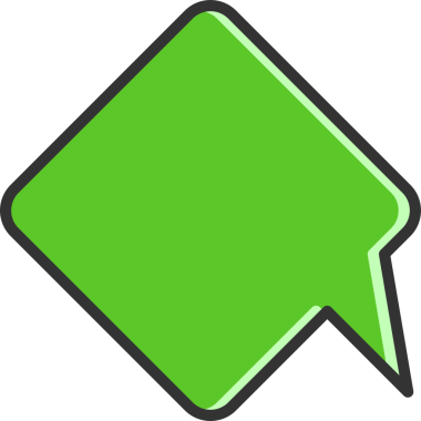 Boş Yeşil Konuşma Baloncuğu