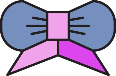 Mor Fiyonk Kravat Çizimi