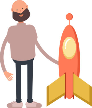 Sakallı Adam Karakteri ve Roket