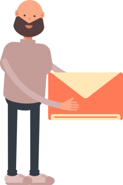 Sakallı Adam Karakteri Posta Tutucu