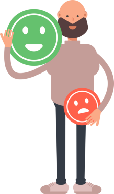 Sakallı Adam Karakteri ve Duygu Simgesi