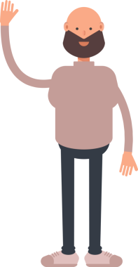 Sakallı Adam Karakteri Selamlaması