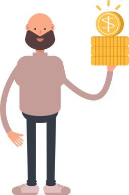 Sakallı Adam Karakteri Dolar Tutuyor