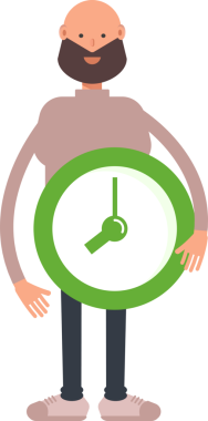 Sakallı Adam Karakteri Saati