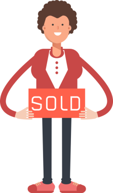 Kıvırcık saçlı adam karakteri Çizgi film İllüstrasyonu