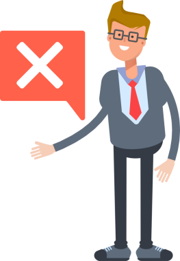 Ofis İşçisi Karakteri ve Yanlış İşaret