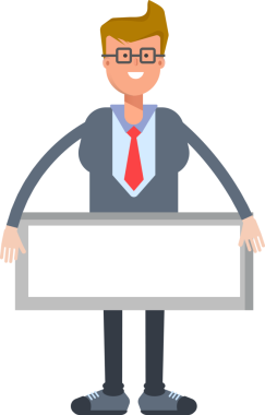 Ofis İşçisi Karakteri ve Boş İmza