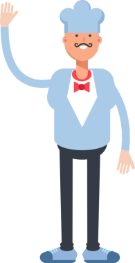 Garson Karakteri Selamlama Klibi