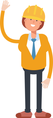 Kadın Mühendis Karakteri Tek Elini Kaldırıyor