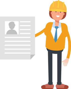 Kadın Mühendis Karakteri İş Başvurusu Belgesi