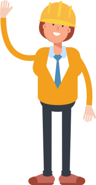 Kadın Mühendis Karakteri Selamlaması