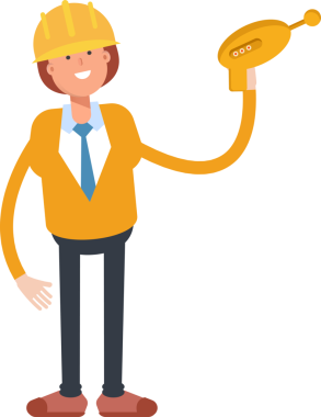 Kadın Mühendis Karakteri Uzay Silahı Tutuyor