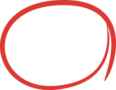 Kırmızı El Çember İşaretleyici İllüstrasyonu