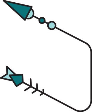Dekoratif Ok Sembol İllüstrasyonu
