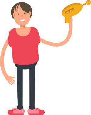 Çocuk karakter karikatür çizimi