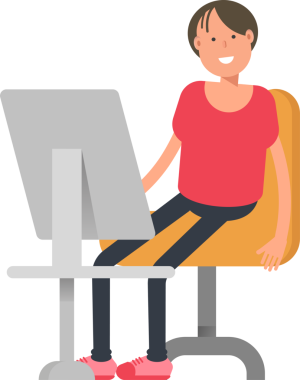 Çocuk karakter karikatür çizimi