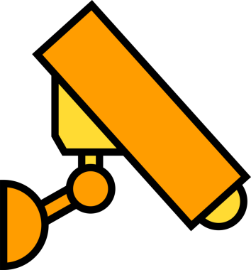 Güvenlik kamera simge tasarlamak