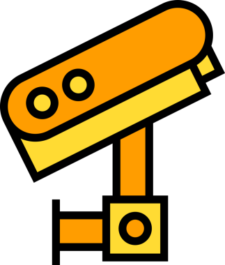 Güvenlik kamera simge tasarlamak