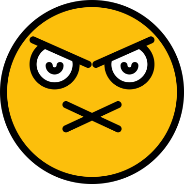 Dilsiz Yüz Emoji İllüstrasyonu